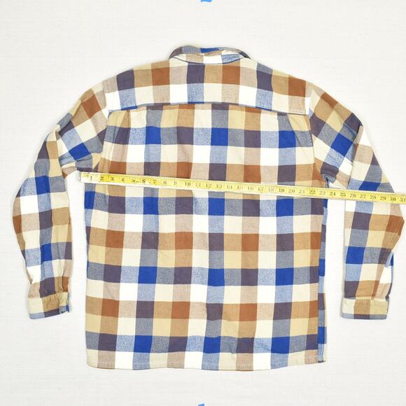 Patagonia Button Down Shirt Long Sleeve Plaid Cotton Multicolor Size L Flannel - Picture 4 of 8
